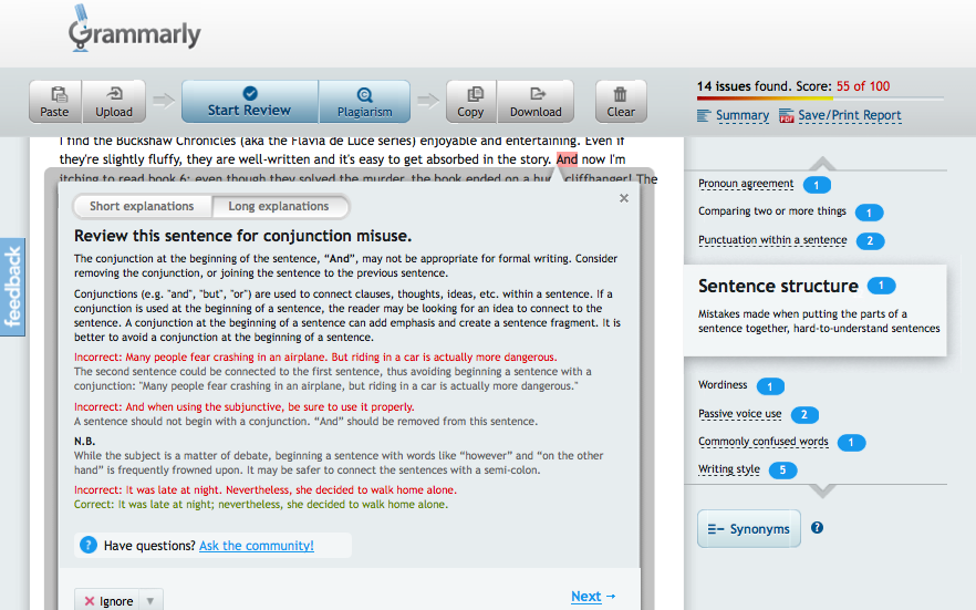 Review: Grammarly service proofreads and advises | Technology, Writing ...