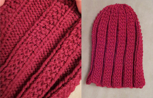 Knitted hat - Bus Pattern